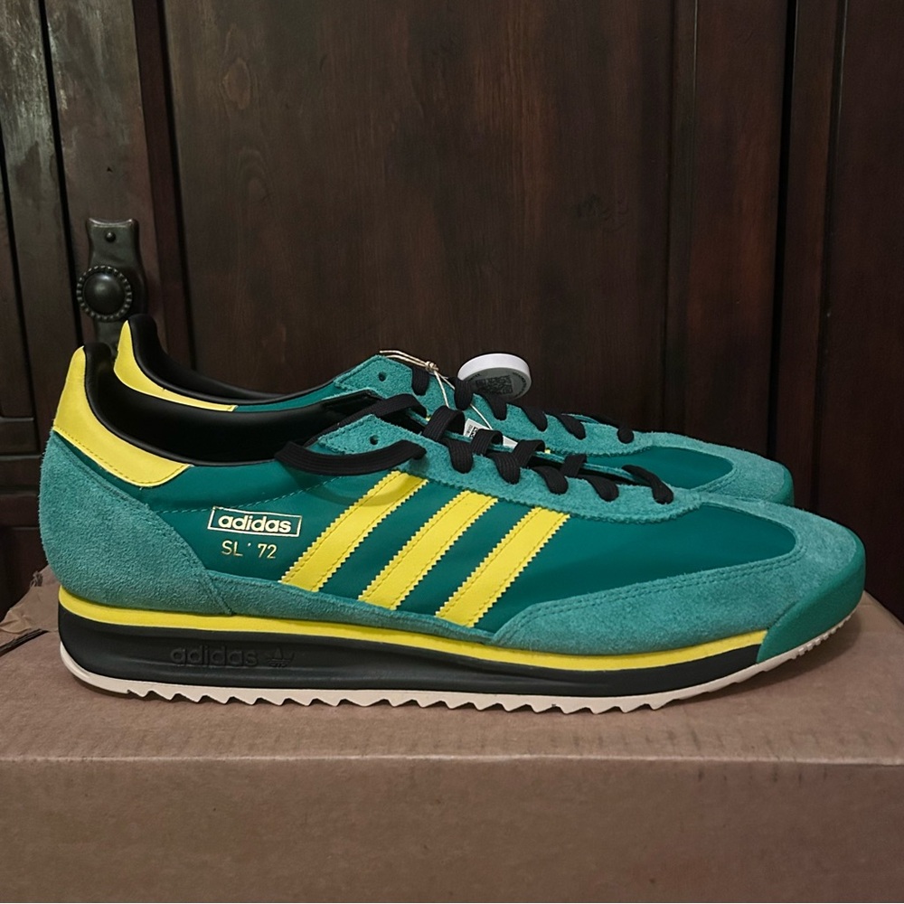 Adidas SL 72 Men's 14 in Green and Yellow - Picture 6 of 9